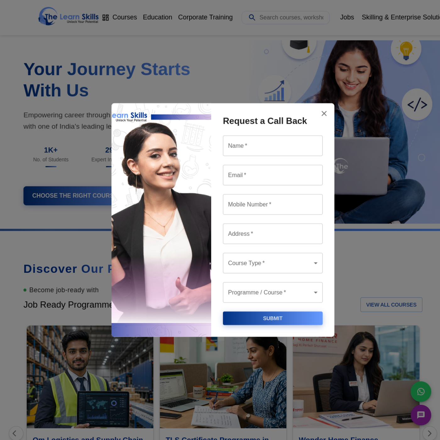 The Learn Skills website